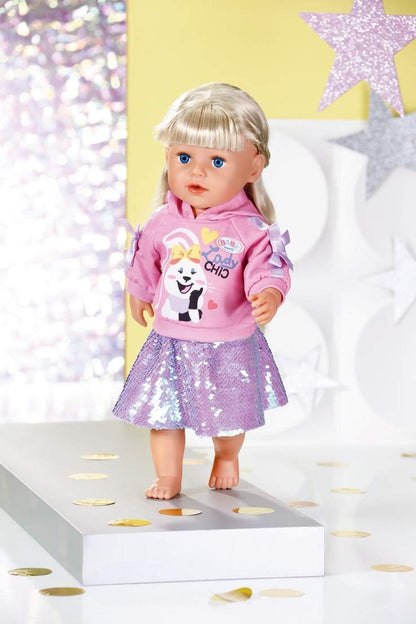 BABY born Fashion 43cm - Easy for Small Hands, Creative Play Promotes Empathy & Social Skills, For Toddlers 3 Years & Up - Includes