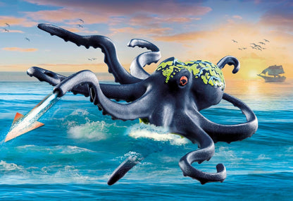 PLAYMOBIL | Pirates | Kampf gegen den Riesenoktopus | Spielzeug für Kinder ab 4 Jahren | 71419