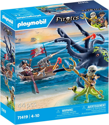 PLAYMOBIL | Pirates | Kampf gegen den Riesenoktopus | Spielzeug für Kinder ab 4 Jahren | 71419