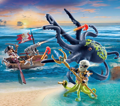PLAYMOBIL | Pirates | Kampf gegen den Riesenoktopus | Spielzeug für Kinder ab 4 Jahren | 71419
