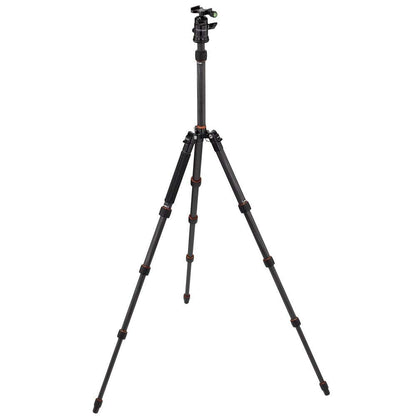 Rollei Compact Traveler No.1 , Carbon , Black , Light Travel Tripod