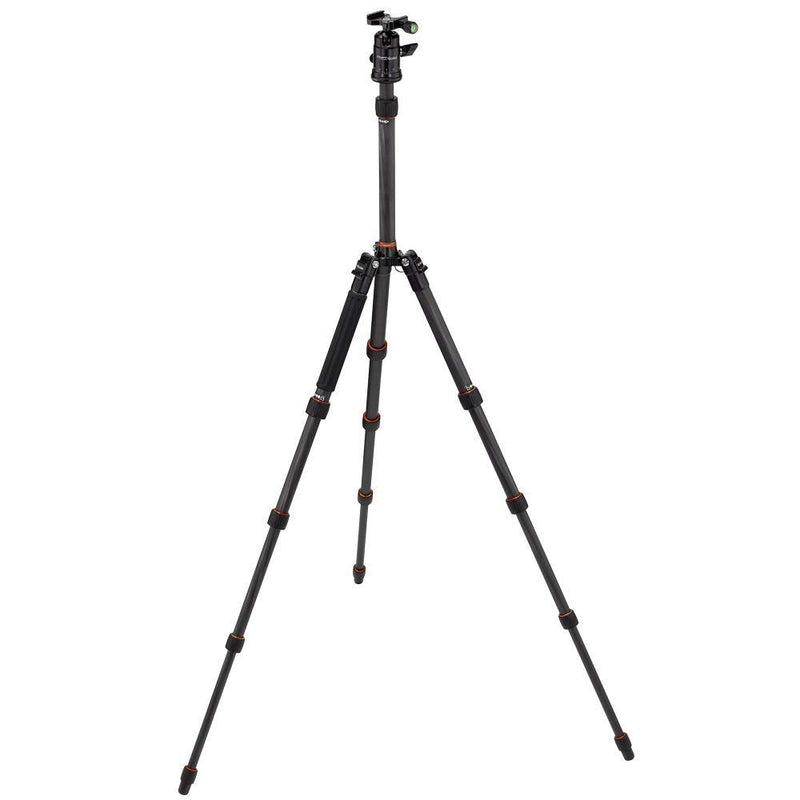 Rollei Compact Traveler No.1 , Carbon , Black , Light Travel Tripod
