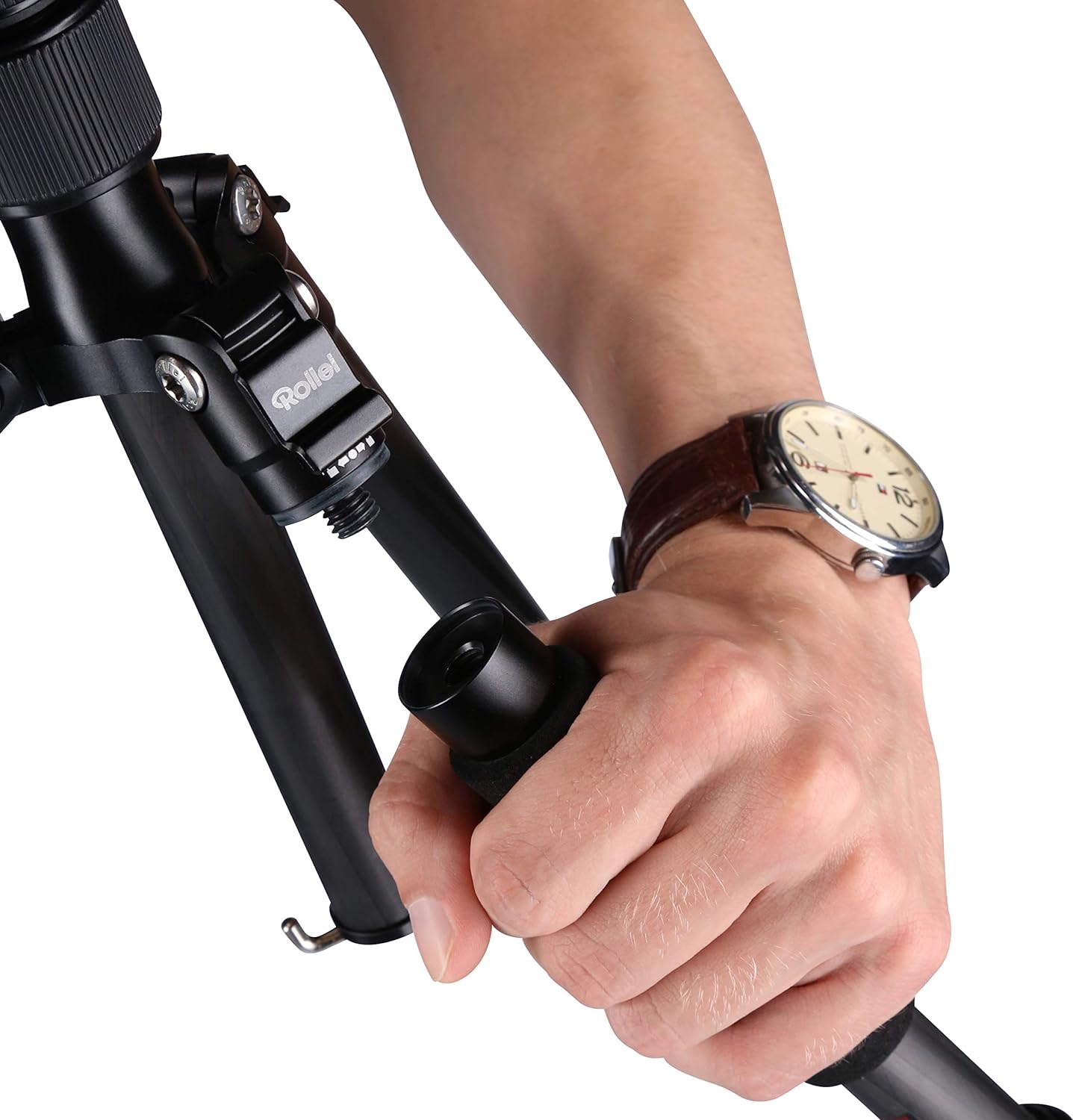 Rollei Compact Traveler No.1 , Carbon , Black , Light Travel Tripod