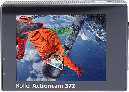 Rollei Actioncam 372 - Action Camcorder with Full HD Video Resolution 1080p/30 fps, Wide-angle lens, waterproof up to 30 m, incl. underwater protective case