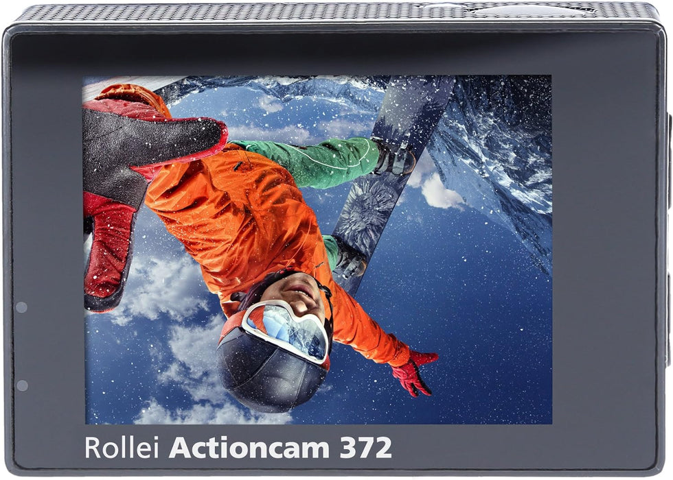 Rollei Actioncam 372 - Action Camcorder with Full HD Video Resolution 1080p/30 fps, Wide-angle lens, waterproof up to 30 m, incl. underwater protective case
