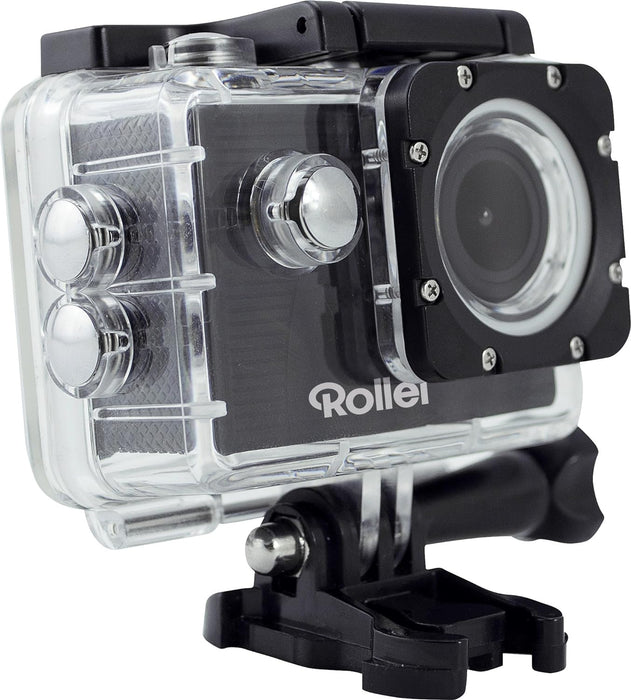Rollei Actioncam 372 - Action Camcorder with Full HD Video Resolution 1080p/30 fps, Wide-angle lens, waterproof up to 30 m, incl. underwater protective case