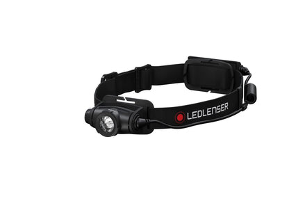 Ledlenser H5R - Rechargeable LED Head Torch, Super Bright 500 Lumens Headlamp, Water Resistant (IP67), Camping, Hiking Equipment, Rechargeable Work Head Torch, Up to 50 Hours Running Time