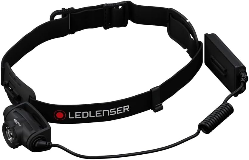 Ledlenser H5R - Rechargeable LED Head Torch, Super Bright 500 Lumens Headlamp, Water Resistant (IP67), Camping, Hiking Equipment, Rechargeable Work Head Torch, Up to 50 Hours Running Time