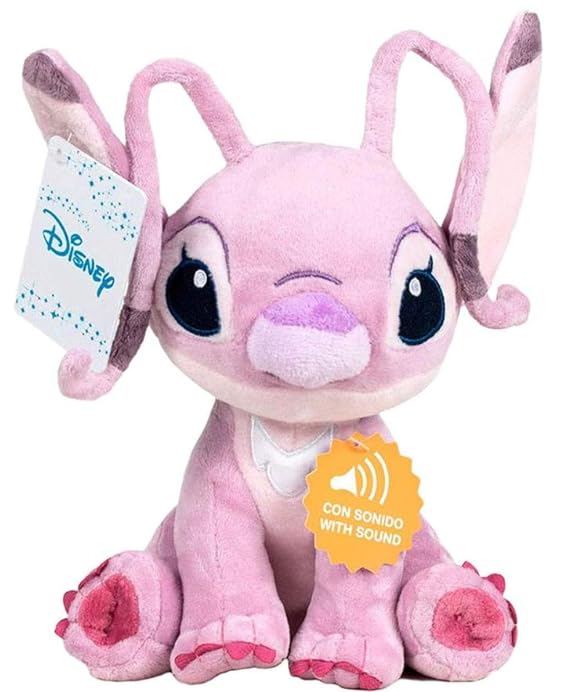 Disney - Sitting Plush w. Sound - Angel (I-DCL-9279-2-FO)