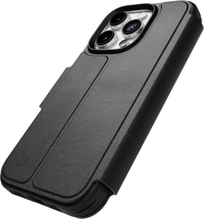 Tech 21 EvoLite Wallet Case for iPhone 14 Pro - 3 card slot wallet, Black