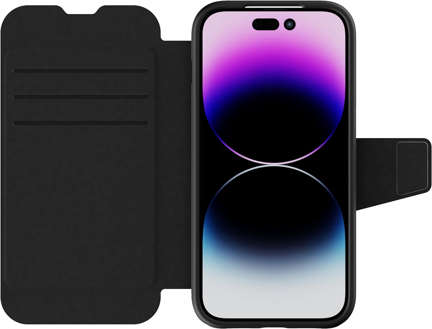 Tech 21 EvoLite Wallet Case for iPhone 14 Pro - 3 card slot wallet, Black