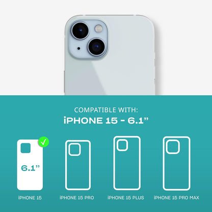 tech21 Evo Clear case for iPhone 15 - Impact Protection Case