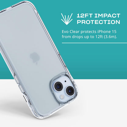 tech21 Evo Clear case for iPhone 15 - Impact Protection Case