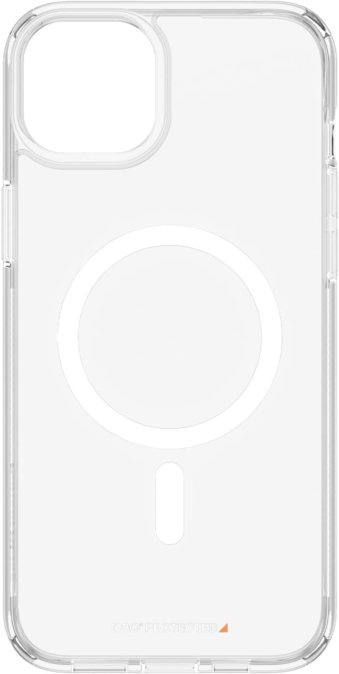 PanzerGlass Apple iPhone 15 Plus (6.7 Inch) HardCase MagSafe Compatible - Transparent (1182), Antibacterial, 3X Military Standard, Scratch-Resistant, 2 Years