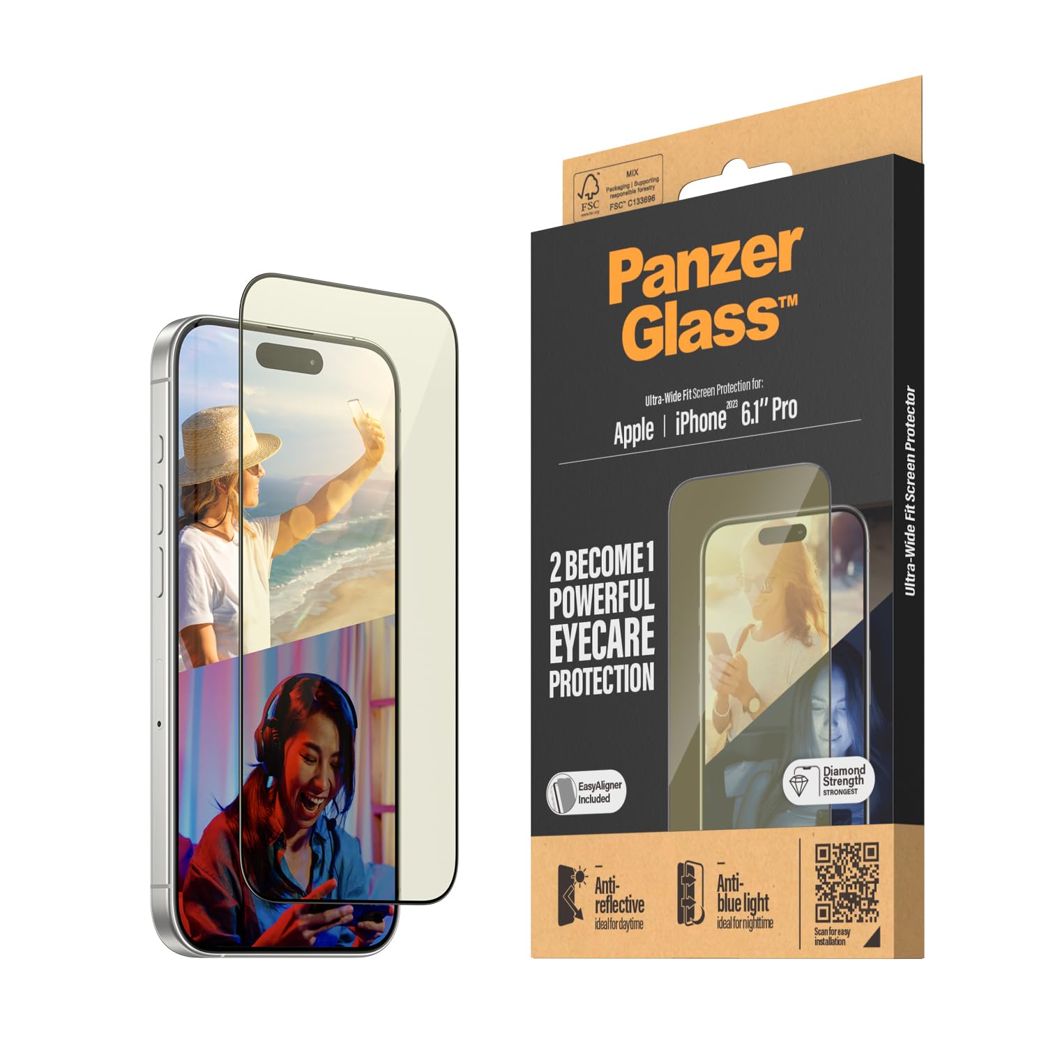 PanzerGlass UWF Anti Reflective & Bluelight Protection d'écran transparent Apple 1 pièce(s