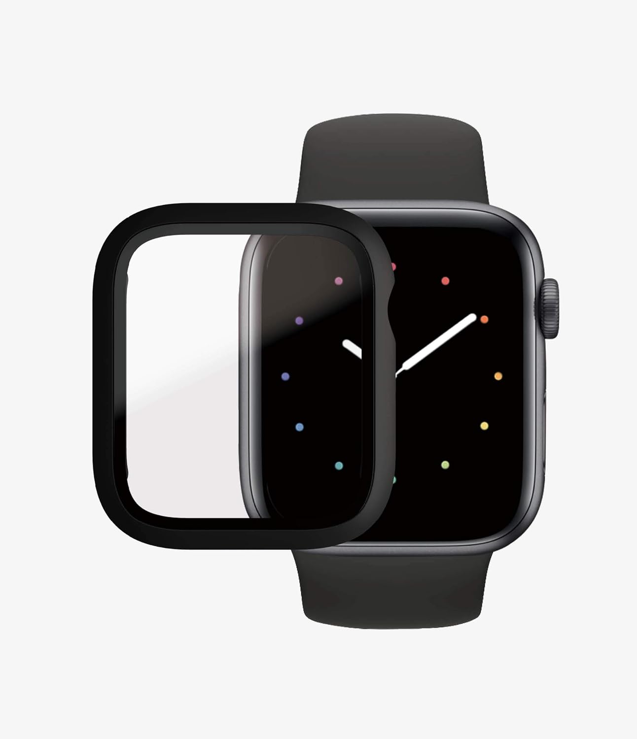 PanzerGlass™ Full Body Screen Protector for Apple Watch 4/5/6/SE 44 mm, Black