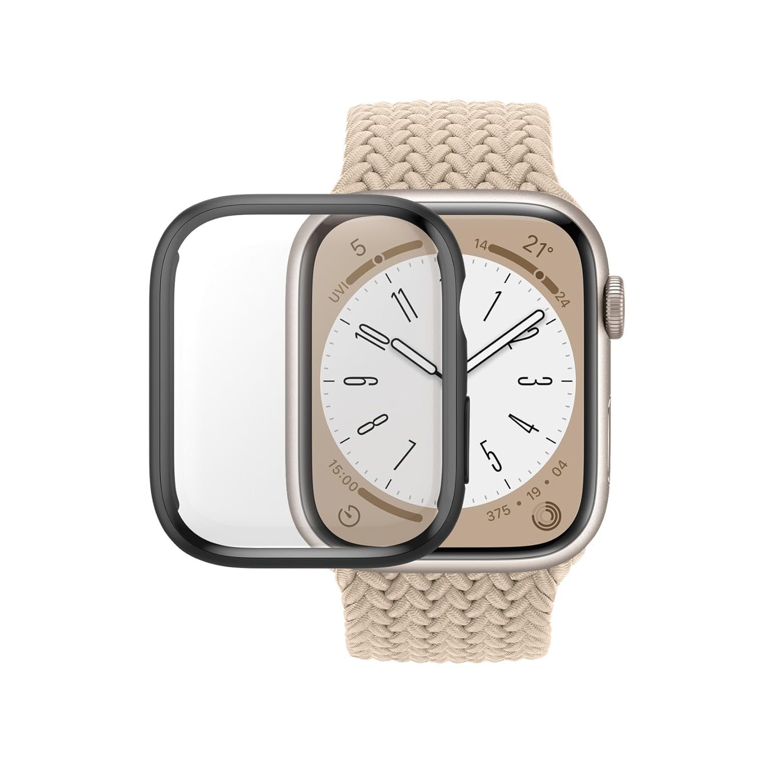 PanzerGlass Apple Watch Full Body Case D30 Transparent Tempered glass,Polyethylene Terephthalate (Pet
