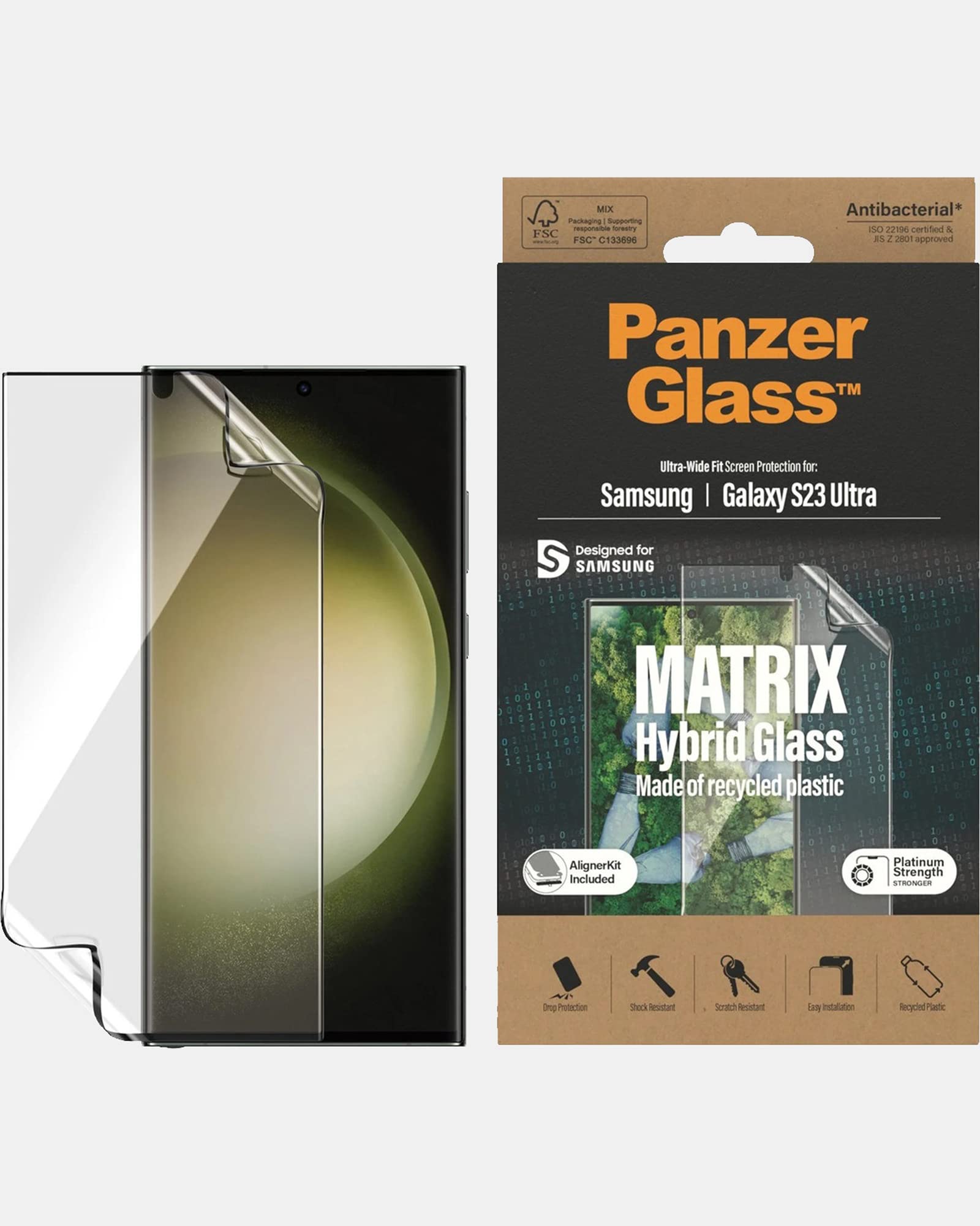 PanzerGlass Matrix Displayschutz für Samsung Galaxy S23 Ultra
