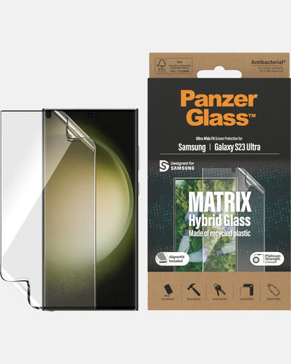 PanzerGlass Matrix Displayschutz für Samsung Galaxy S23 Ultra