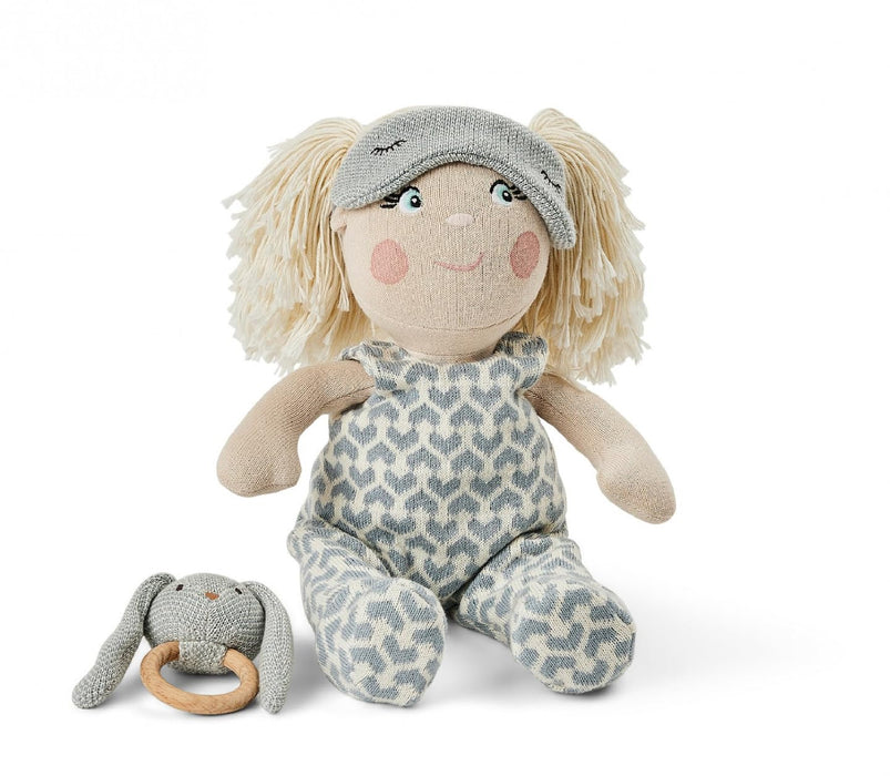 Smallstuff - Doll Clothing Jumpsuit w. Sleeping Mask And Rattle