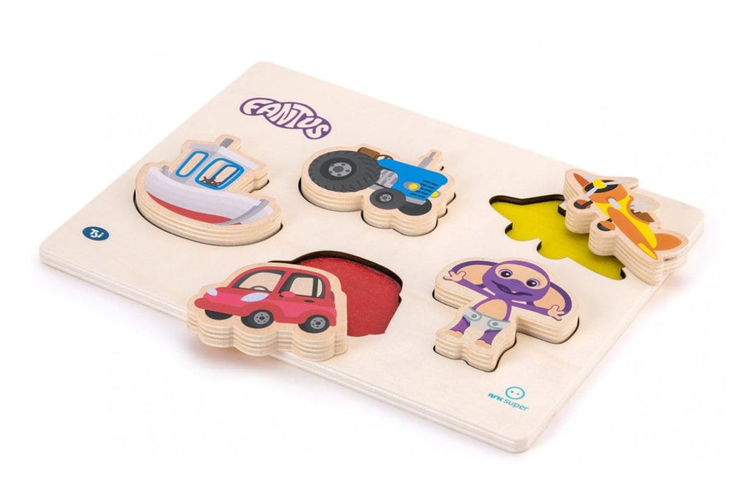 Fantus - Wooden puzzle with vehicles (112064