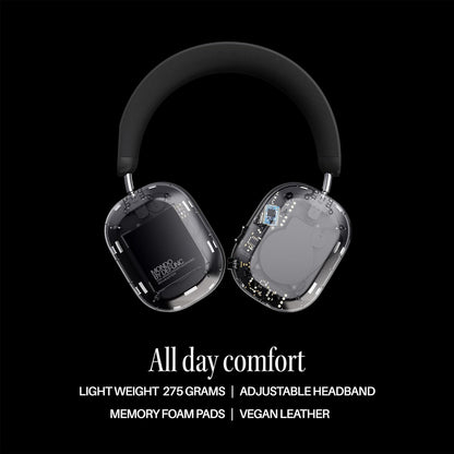 Defunc Mondo by Over-Ear kabellose Kopfhörer mit optionalem Kabel, 45 Stunden aktive Spielzeit, Bluetooth, Dual-ENC-Mikrofone und Treiber