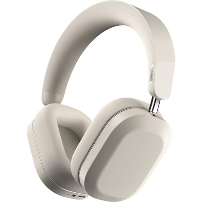 Mondo Over-Ears Wireless Headphones with Optional Cable, 45H of Active Play Time, Bluetooth, Dual ENC Microphones and Drivers, Greige