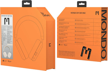 Mondo Over-Ears Wireless Headphones with Optional Cable, 45H of Active Play Time, Bluetooth, Dual ENC Microphones and Drivers, Greige