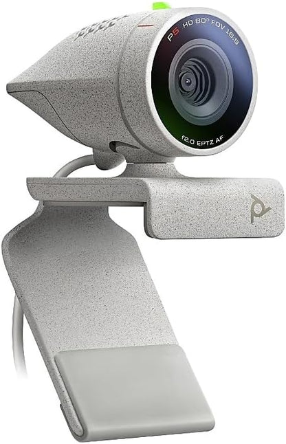 Poly Studio P5 Professional Webcam (Plantronics) - 1080p HD Laptop Camera for Video Conference & Distance Learning - Monitor & Tripod Mount - Privacy Shutter-Works w/Teams (Certified),Zoom(Certified) Webcam Studio P5