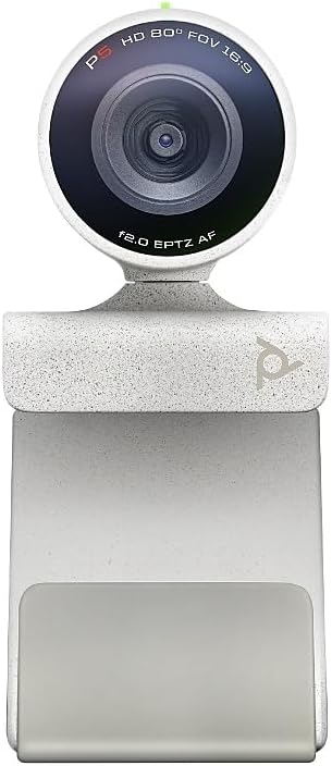 Poly Studio P5 Professional Webcam (Plantronics) - 1080p HD Laptop Camera for Video Conference & Distance Learning - Monitor & Tripod Mount - Privacy Shutter-Works w/Teams (Certified),Zoom(Certified) Webcam Studio P5