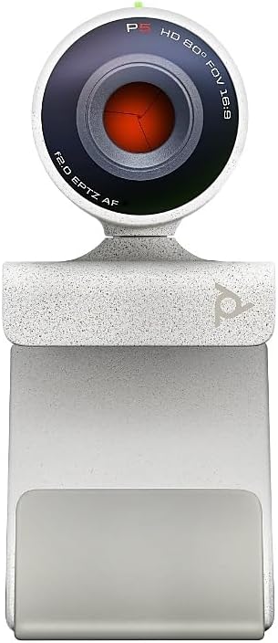 Poly Studio P5 Professional Webcam (Plantronics) - 1080p HD Laptop Camera for Video Conference & Distance Learning - Monitor & Tripod Mount - Privacy Shutter-Works w/Teams (Certified),Zoom(Certified) Webcam Studio P5