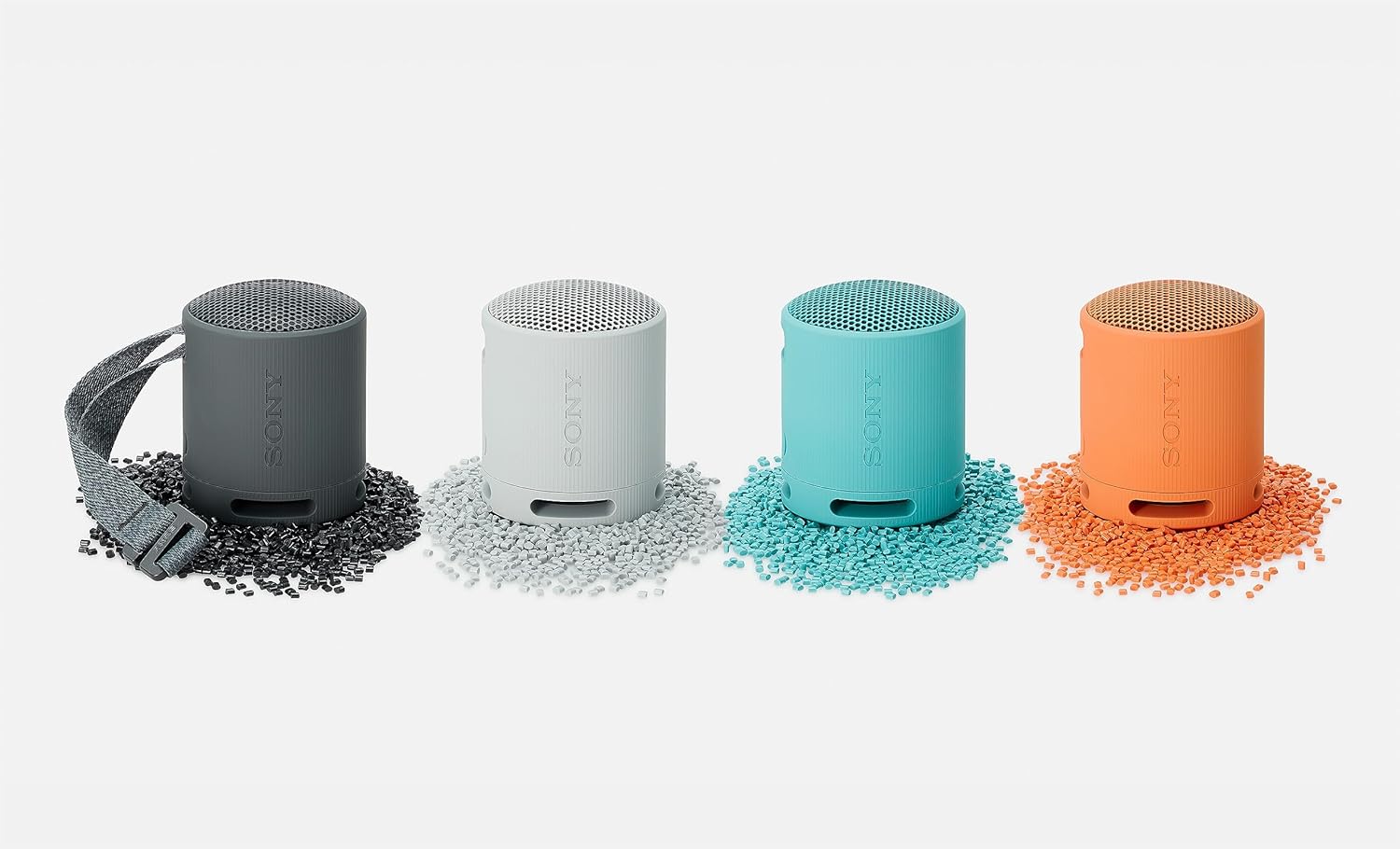 Sony SRS-XB100 - Draadloze Bluetooth, Draagbaar, Lichtgewicht, Compact Outdoor, Reizen, Luidspreker, Duurzaam IP67 Waterdicht & Stofdicht, 16 HR-batterij, Veelzijdige riem, Handsfree bellen