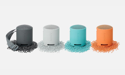 Sony SRS-XB100 - Draadloze Bluetooth, Draagbaar, Lichtgewicht, Compact Outdoor, Reizen, Luidspreker, Duurzaam IP67 Waterdicht & Stofdicht, 16 HR-batterij, Veelzijdige riem, Handsfree bellen