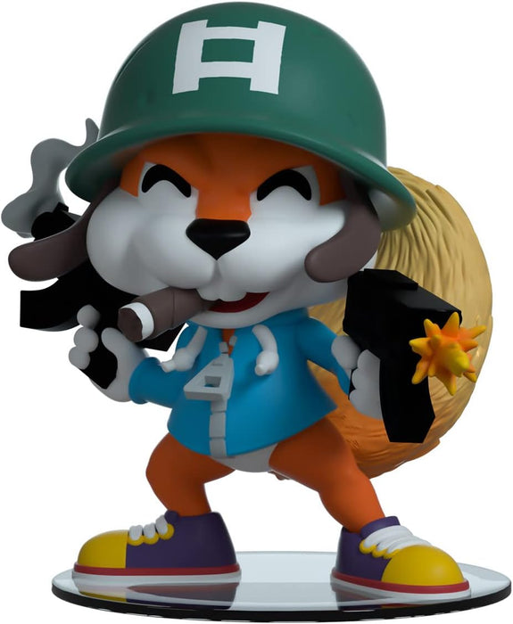 Youtooz Soldier Conker 3.9" Vinyl Figure, Official Licensed Collectible from Conkers Bad Fur Day Video Game, by Youtooz Conkers Bad Fur Day Collection Modern