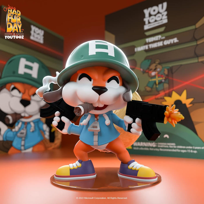 Youtooz Soldier Conker 3.9" Vinyl Figure, Official Licensed Collectible from Conkers Bad Fur Day Video Game, by Youtooz Conkers Bad Fur Day Collection Modern