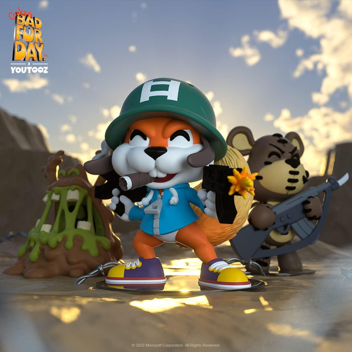 Youtooz Soldier Conker 3.9" Vinyl Figure, Official Licensed Collectible from Conkers Bad Fur Day Video Game, by Youtooz Conkers Bad Fur Day Collection Modern