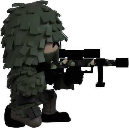 Youtooz Ghillie Suit Sniper 4.2 Inch Vinyl Figure, Official Licensed Collectible Ghost from Call of Duty: Modern Warfare 2 Video Game Figure, by Youtooz Modern Warefare 2 Collection