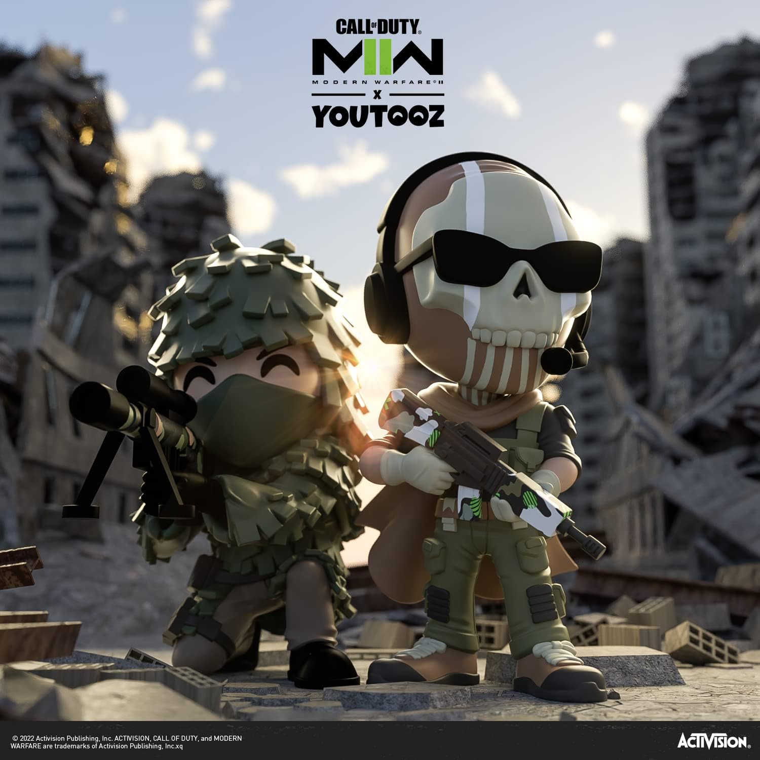 Youtooz Ghillie Suit Sniper 4.2 Inch Vinyl Figure, Official Licensed Collectible Ghost from Call of Duty: Modern Warfare 2 Video Game Figure, by Youtooz Modern Warefare 2 Collection
