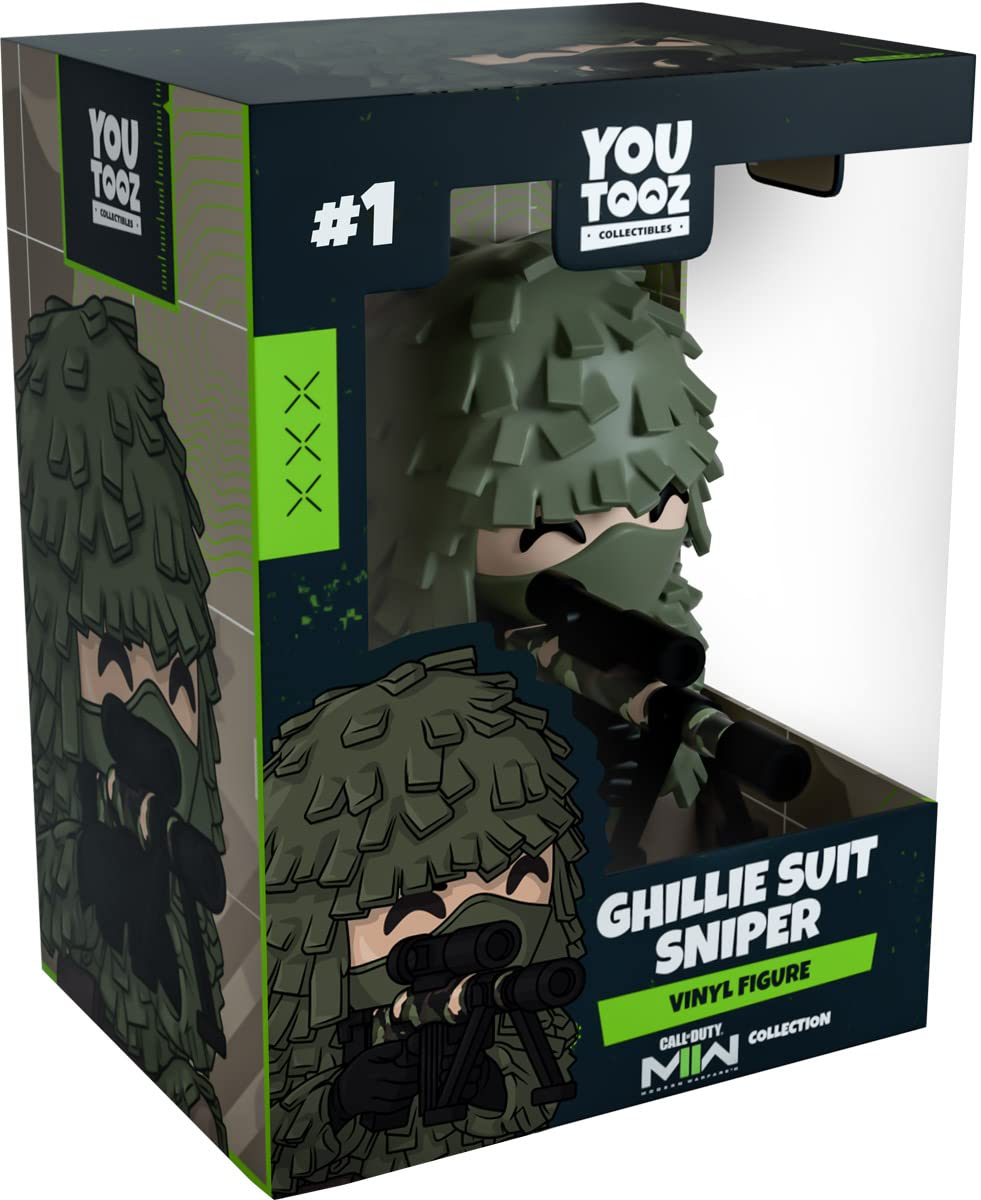 Youtooz Ghillie Suit Sniper 4.2 Inch Vinyl Figure, Official Licensed Collectible Ghost from Call of Duty: Modern Warfare 2 Video Game Figure, by Youtooz Modern Warefare 2 Collection