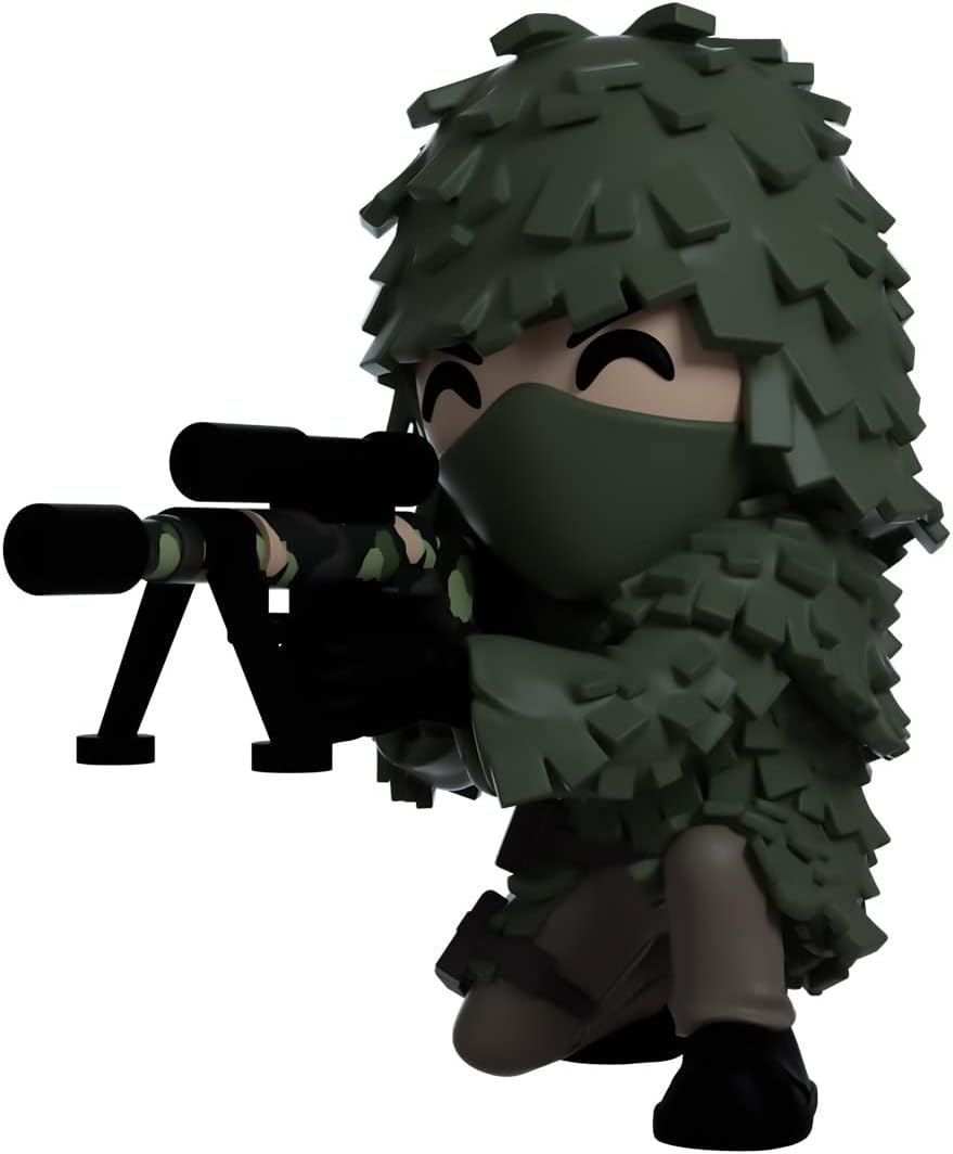Youtooz Ghillie Suit Sniper 4.2 Inch Vinyl Figure, Official Licensed Collectible Ghost from Call of Duty: Modern Warfare 2 Video Game Figure, by Youtooz Modern Warefare 2 Collection