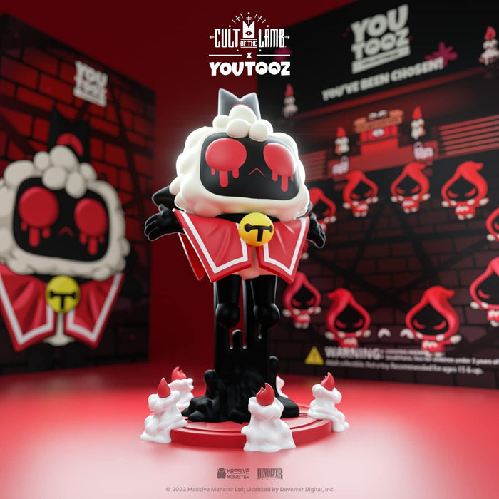 Youtooz Cult of The Lamb Vinyl Figura de Cordero poseído de 5 Pulgadas