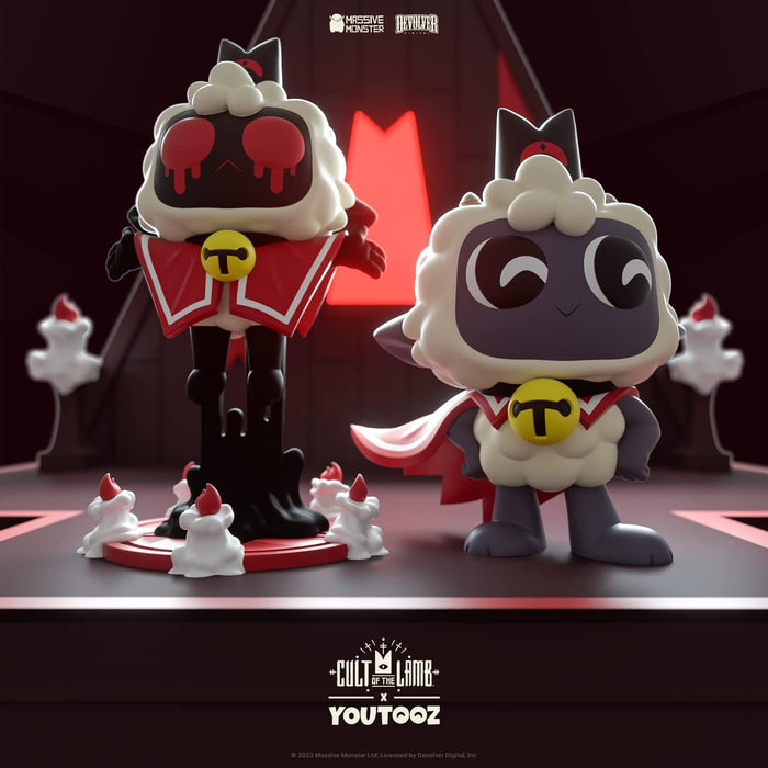 Youtooz Cult of The Lamb Vinyl Figura de Cordero poseído de 5 Pulgadas
