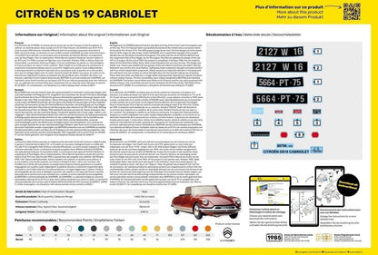 Heller - 1/16 STARTER KIT CITROEN DS 19 CABRIOLET (9/23) *