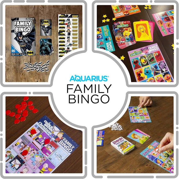 AQUARIUS DC Comics: Batman Family Bingo Game - Fun Family Party Game for Kids, Teens & Adults - Entertaining Game Night Gift - Officially Licensed Merchandise