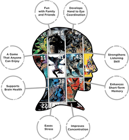 AQUARIUS DC Comics: Batman Family Bingo Game - Fun Family Party Game for Kids, Teens & Adults - Entertaining Game Night Gift - Officially Licensed Merchandise
