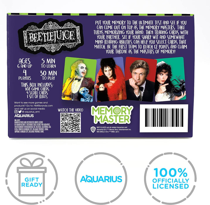 AQUARIUS - Beetlejuice Memory Master Card Game