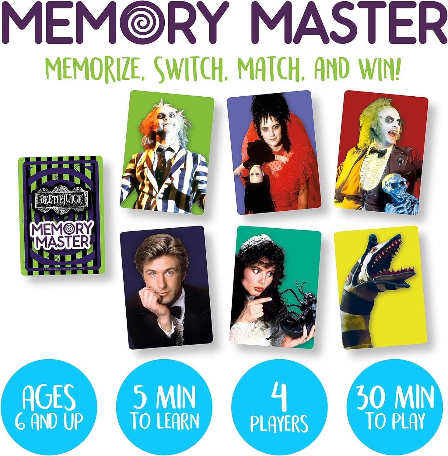 AQUARIUS - Beetlejuice Memory Master Card Game