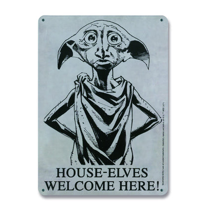 Harry Potter Blechschild House-Elves 15 x 21 cm