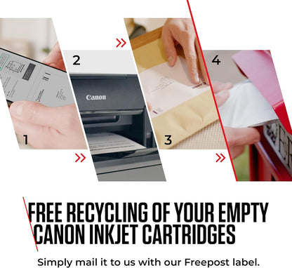 Canon PG-510/CL-511 VALUE Pacchetto di 2 Cartucce d'inchiostro (Nero colore) +50 fogli di carta fotografica 10x15cm Certificato (cartone riciclabile 2024)