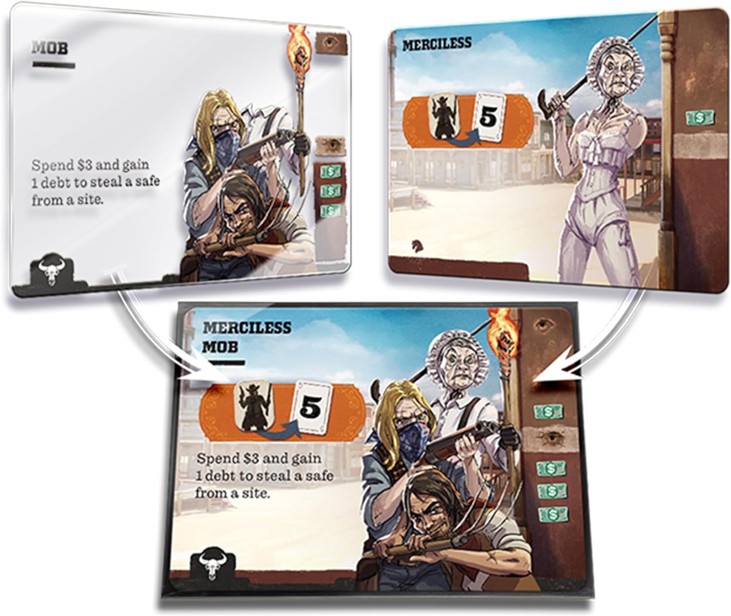3000 Scoundrels: Double or Nothing Board Game Expansion - Mejora tus juegos con nuevas mecánicas y estrategias! Juego familiar, a partir de 12 años, 2-4 jugadores, tiempo de juego de 60 a 90 minutos